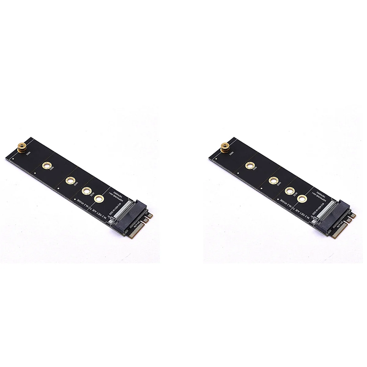 2X M.2 A+E KEY Slot To M.2 NVME Adapter Card NGFF To KEY-M Expansion Card NVMe PCI Express SSD Port Expansion Adapter 
2X M.2 A+E KEY Slot To M.2 NVME Adapter Card NGFF To KEY-M Expansion Card NVMe PCI Express SSD Port Expansion Adapter