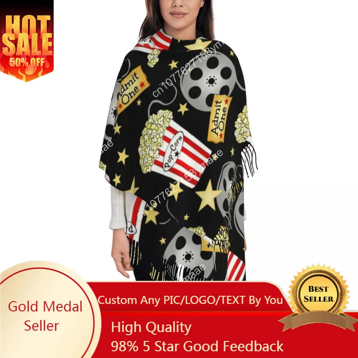 Women's Scarf with Tassel Movie Night Large Winter Fall Shawl Wrap Production Film Gifts Cashmere Scarf
Women's Scarf with Tassel Movie Night Large Winter Fall Shawl Wrap Production Film Gifts Cashmere Scarf