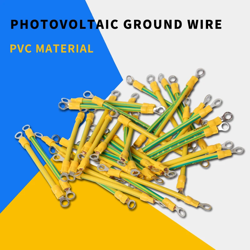 BVR Solar Photovoltaic Grounding Wire with Terminals 10/12/14 AWG Solar Earth Wire Yellow-Green Flexible Copper Earth Cable
BVR Solar Photovoltaic Grounding Wire with Terminals 10/12/14 AWG Solar Earth Wire Yellow-Green Flexible Copper Earth Cable