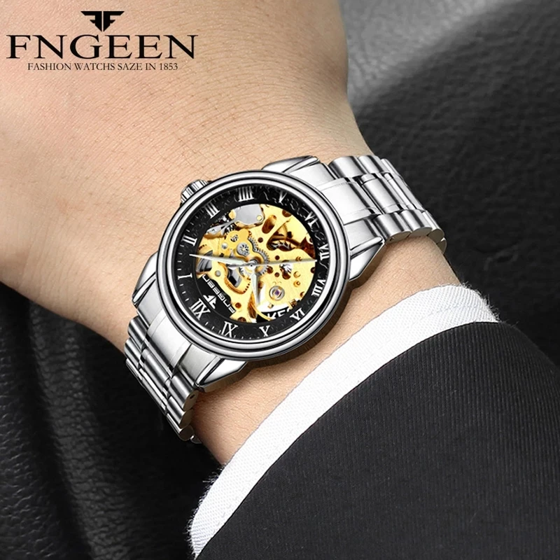 Men Watches Automatic Mechanical Watch Male Tourbillon Clock Gold Fashion Skeleton Watch Top Brand Wristwatch Relogio Masculino
Men Watches Automatic Mechanical Watch Male Tourbillon Clock Gold Fashion Skeleton Watch Top Brand Wristwatch Relogio Masculino