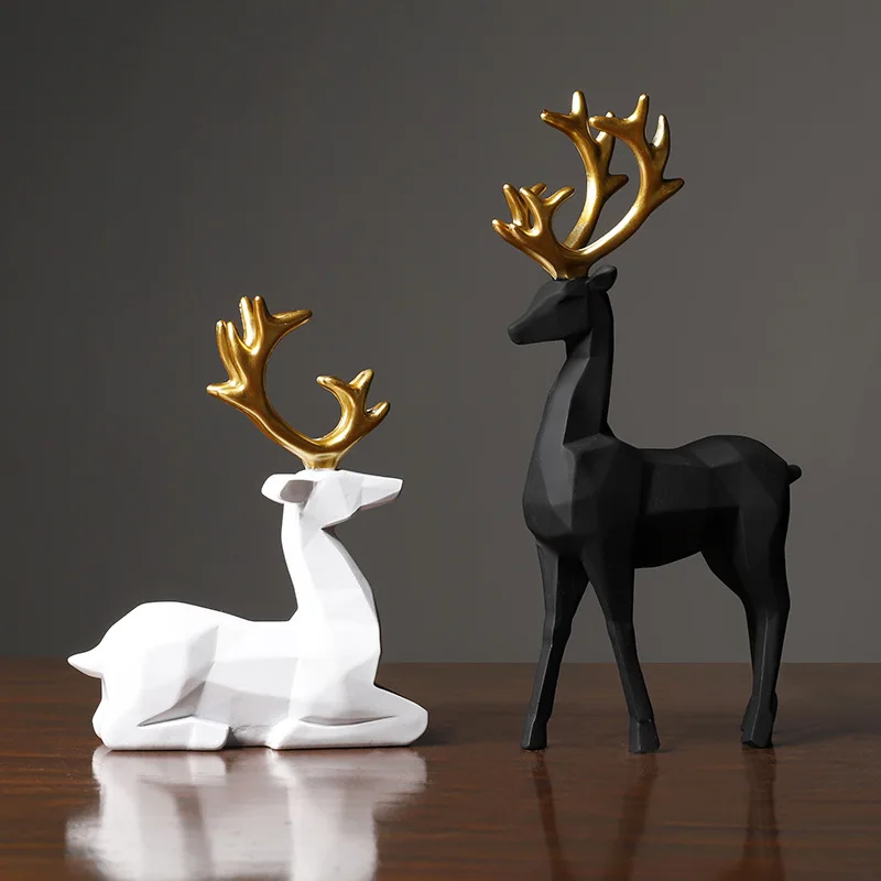 Frosted Style Origami Deer Sculpture Resin Animal Model Home Decoration Decorations Living Room Crafts Desk Decoration
Frosted Style Origami Deer Sculpture Resin Animal Model Home Decoration Decorations Living Room Crafts Desk Decoration