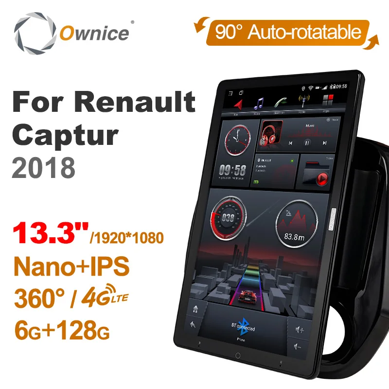Автомобильный мультимедийный проигрыватель Ownice, вращающийся на 13,3 дюймов, Android 10,0, для Renault Captur 2018, автомобильное радио, аудио, 4G LTE 360, оптичес...
Автомобильный мультимедийный проигрыватель Ownice, вращающийся на 13,3 дюймов, Android 10,0, для Renault Captur 2018, автомобильное радио, аудио, 4G LTE 360, оптичес...