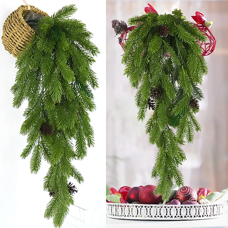 80cm Christmas Green Plants Pine Branches Xmas Tree Garland Wreath Greenery Rattan Hanging Ornament Christmas Wedding Home Decor
80cm Christmas Green Plants Pine Branches Xmas Tree Garland Wreath Greenery Rattan Hanging Ornament Christmas Wedding Home Decor