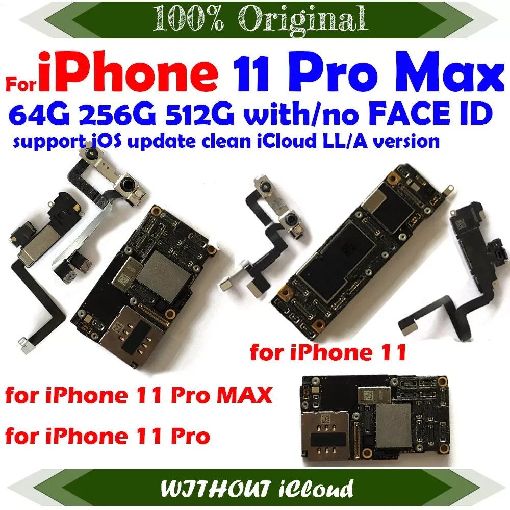 NEW2023 Free Shipping Mainboard Clean iCloud For iPhone 11 Pro Max Full Working Motherboard Support iOS Update Logic Board Plate
NEW2023 Free Shipping Mainboard Clean iCloud For iPhone 11 Pro Max Full Working Motherboard Support iOS Update Logic Board Plate