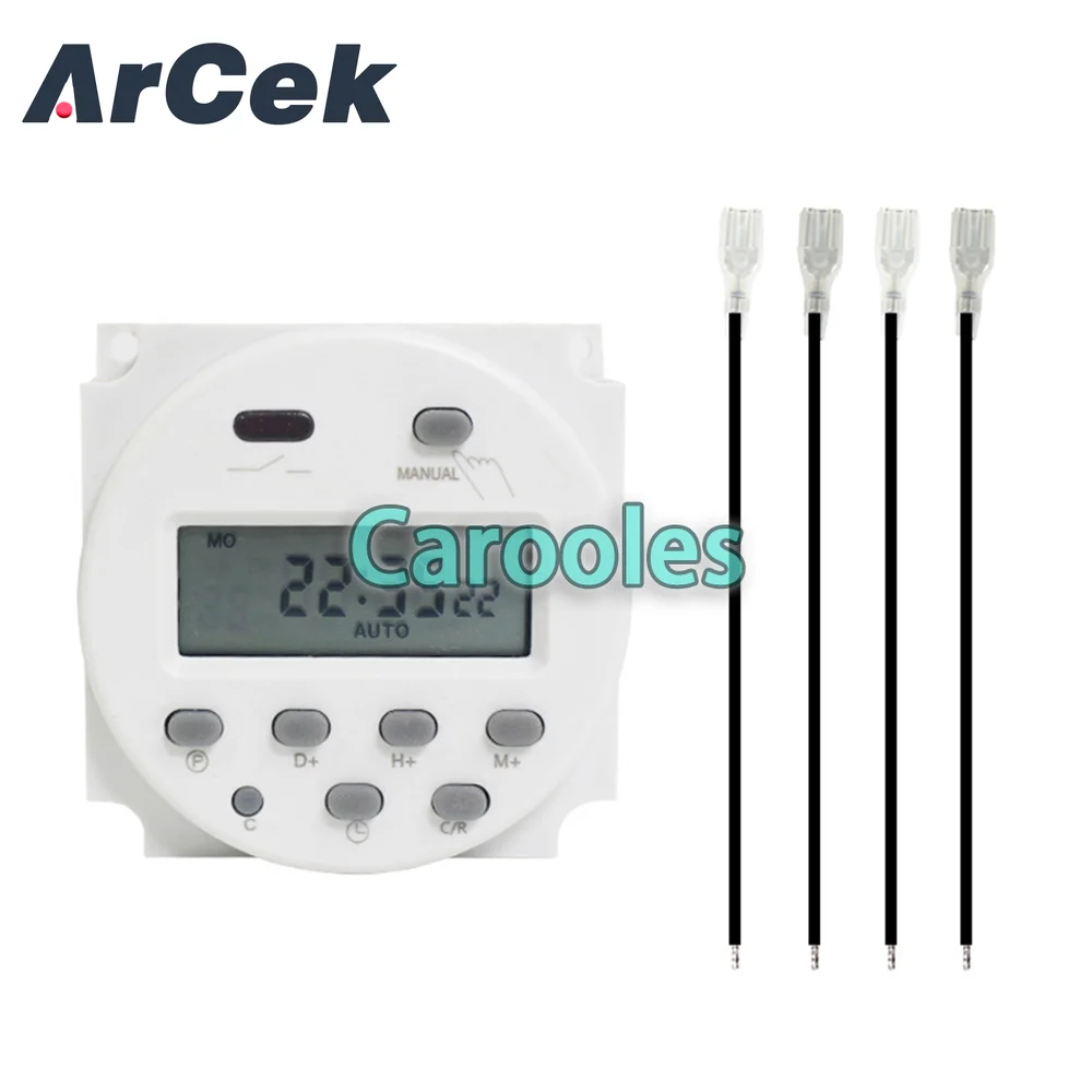 CN101A Timer Switch AC/DC 12V 24V 110V 120V 220V 230V 240V Digital LCD Power Week 8A to 16A Mini Programmable Time Switch Relay
CN101A Timer Switch AC/DC 12V 24V 110V 120V 220V 230V 240V Digital LCD Power Week 8A to 16A Mini Programmable Time Switch Relay