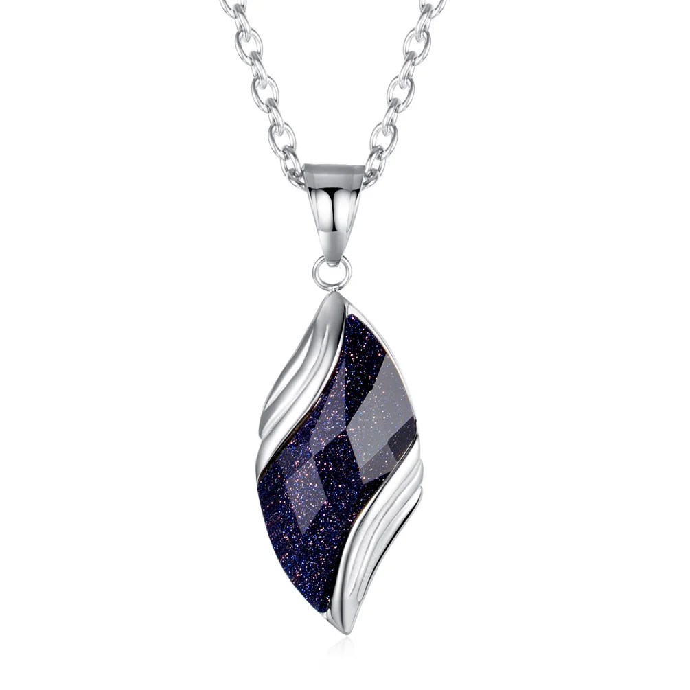 Blue Sand Stone Angel Eye Pendant Stainless Steel Leaf Necklace for Men Birthday Anniversary Gift Jewelry
Blue Sand Stone Angel Eye Pendant Stainless Steel Leaf Necklace for Men Birthday Anniversary Gift Jewelry