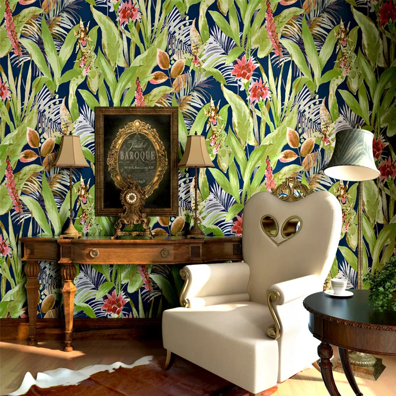 American Big Flower Wallpaper Retro Nostalgic Style Dark Green Flowers and Birds Pastoral Waterproof Pure Paper TV Background
American Big Flower Wallpaper Retro Nostalgic Style Dark Green Flowers and Birds Pastoral Waterproof Pure Paper TV Background