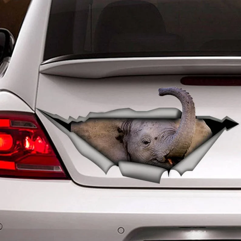 Elephant car decal , 3d decal, car decoration, animal decal, elephant sticker, funny decal
Elephant car decal , 3d decal, car decoration, animal decal, elephant sticker, funny decal