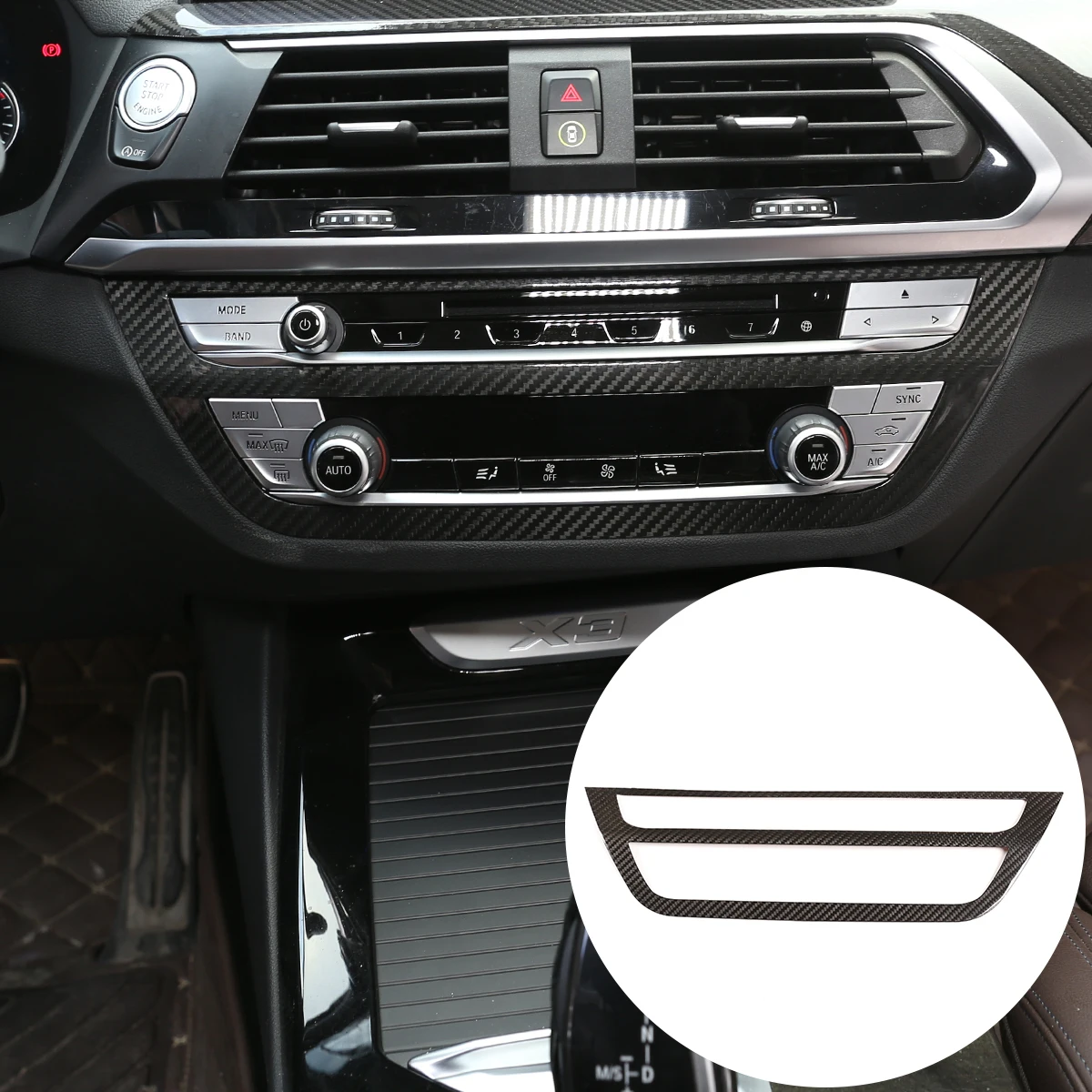 Отделка центральной консоли автомобиля для Bmw X3 X4 2018 -2021, натуральное углеродное волокно, центральное управление, кнопки кондиционера, рамка...
Отделка центральной консоли автомобиля для Bmw X3 X4 2018 -2021, натуральное углеродное волокно, центральное управление, кнопки кондиционера, рамка...