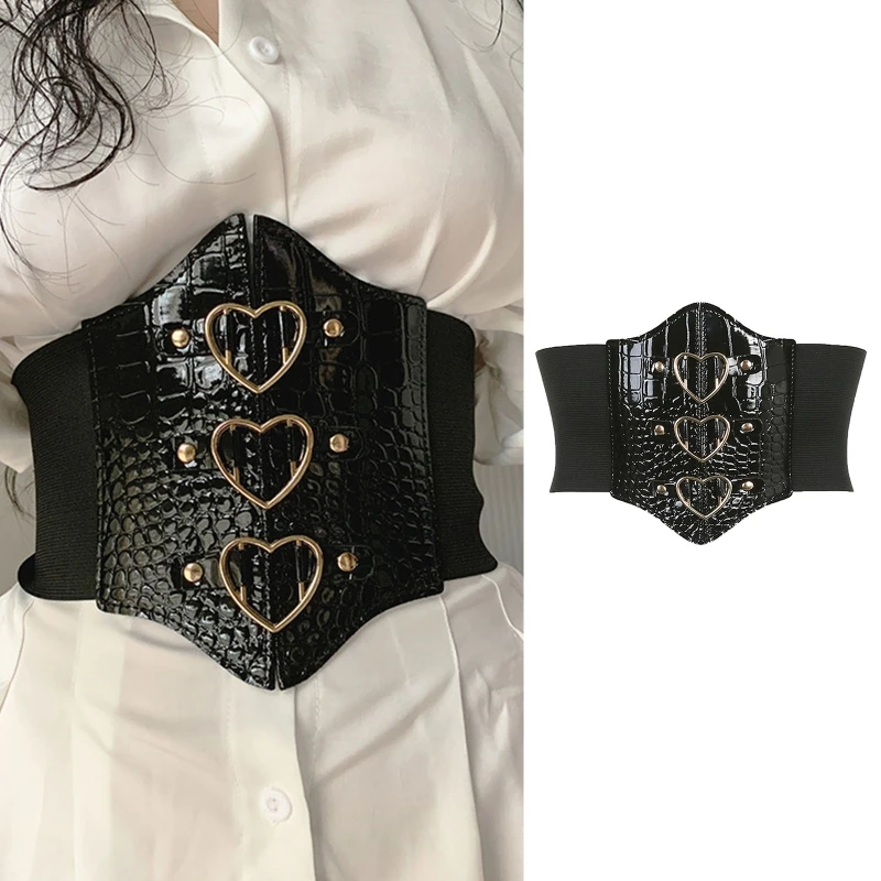 Corset PU Leather Cummerbunds Strap Belts for Women Banquet Elastic Tight High Waist Slimming Body Shaping Girdle Belt
Corset PU Leather Cummerbunds Strap Belts for Women Banquet Elastic Tight High Waist Slimming Body Shaping Girdle Belt