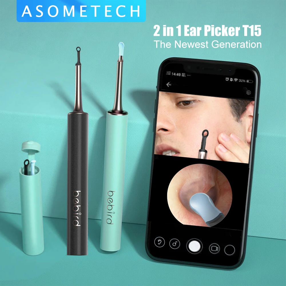 Bebird T15 HD WiFi Visual Ear Cleaner Endoscope Camera 2in1 Acne Wax Removal Cleaning Tool IP67 Waterproof Otoscope Mini Camera
Bebird T15 HD WiFi Visual Ear Cleaner Endoscope Camera 2in1 Acne Wax Removal Cleaning Tool IP67 Waterproof Otoscope Mini Camera
