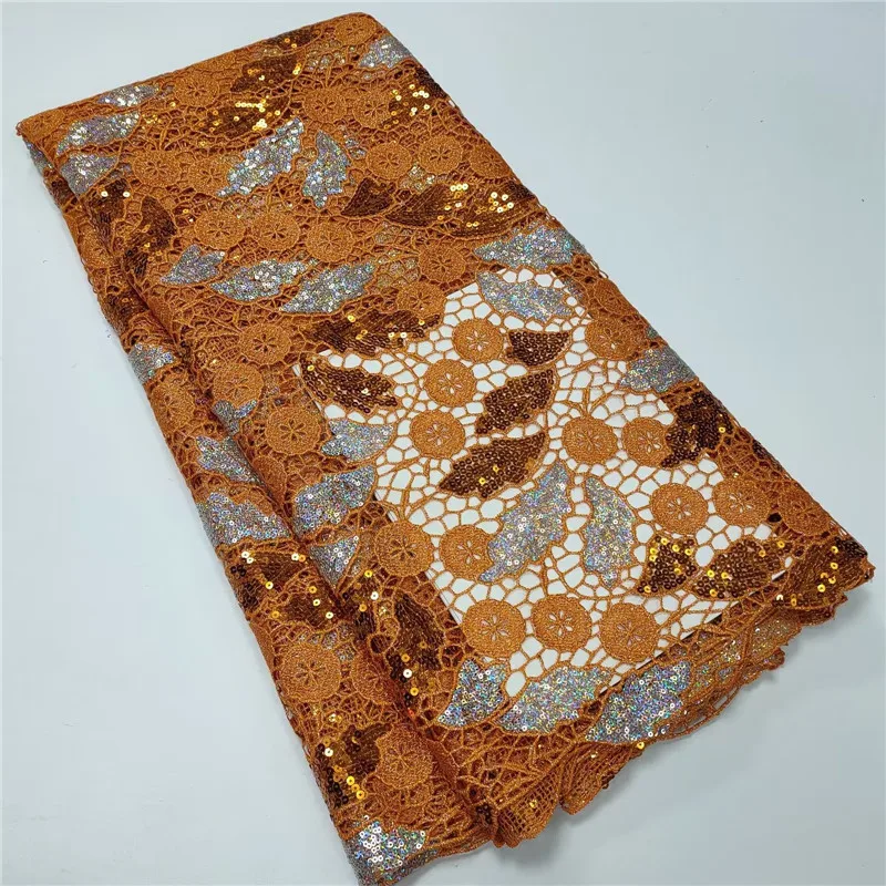 5 Yards African Cord Lace Fabric High Quality Embroidery Elegant Nigerian Guipure Lace Fabric With Sequins Material 1L111601
5 Yards African Cord Lace Fabric High Quality Embroidery Elegant Nigerian Guipure Lace Fabric With Sequins Material 1L111601