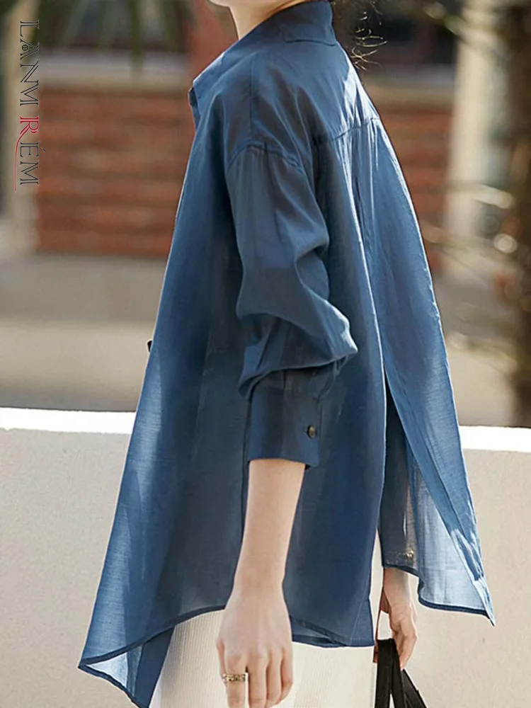 LANMREM Translucent Shirt For Women Lapel Long Sleeves Single Breasted Split Thin Sunscreen Tops Casual Clothing 2023 2XZ203
LANMREM Translucent Shirt For Women Lapel Long Sleeves Single Breasted Split Thin Sunscreen Tops Casual Clothing 2023 2XZ203