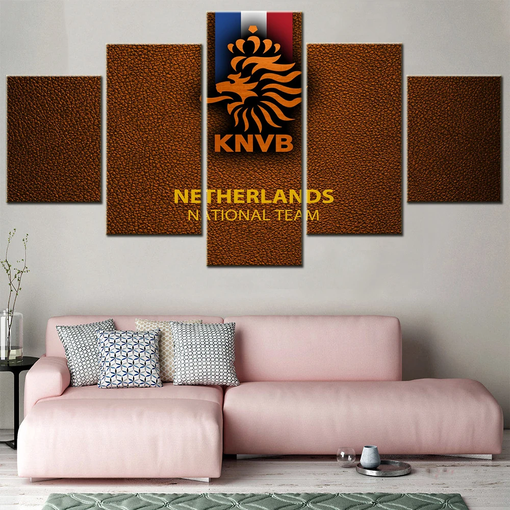 5 Pieces Wall Art Canvas Netherlands National Football Team Logo Painting Home Living Room Decor Posters and Prints On The Wall
5 Pieces Wall Art Canvas Netherlands National Football Team Logo Painting Home Living Room Decor Posters and Prints On The Wall