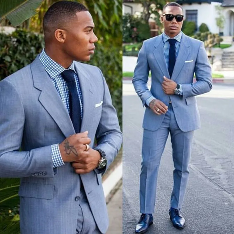 new costume Light Blue Mens Suits Groom Tuxedos terno Groomsmen Wedding Party Dinner Best Man Suit (Jacket+Pants) 002
new costume Light Blue Mens Suits Groom Tuxedos terno Groomsmen Wedding Party Dinner Best Man Suit (Jacket+Pants) 002