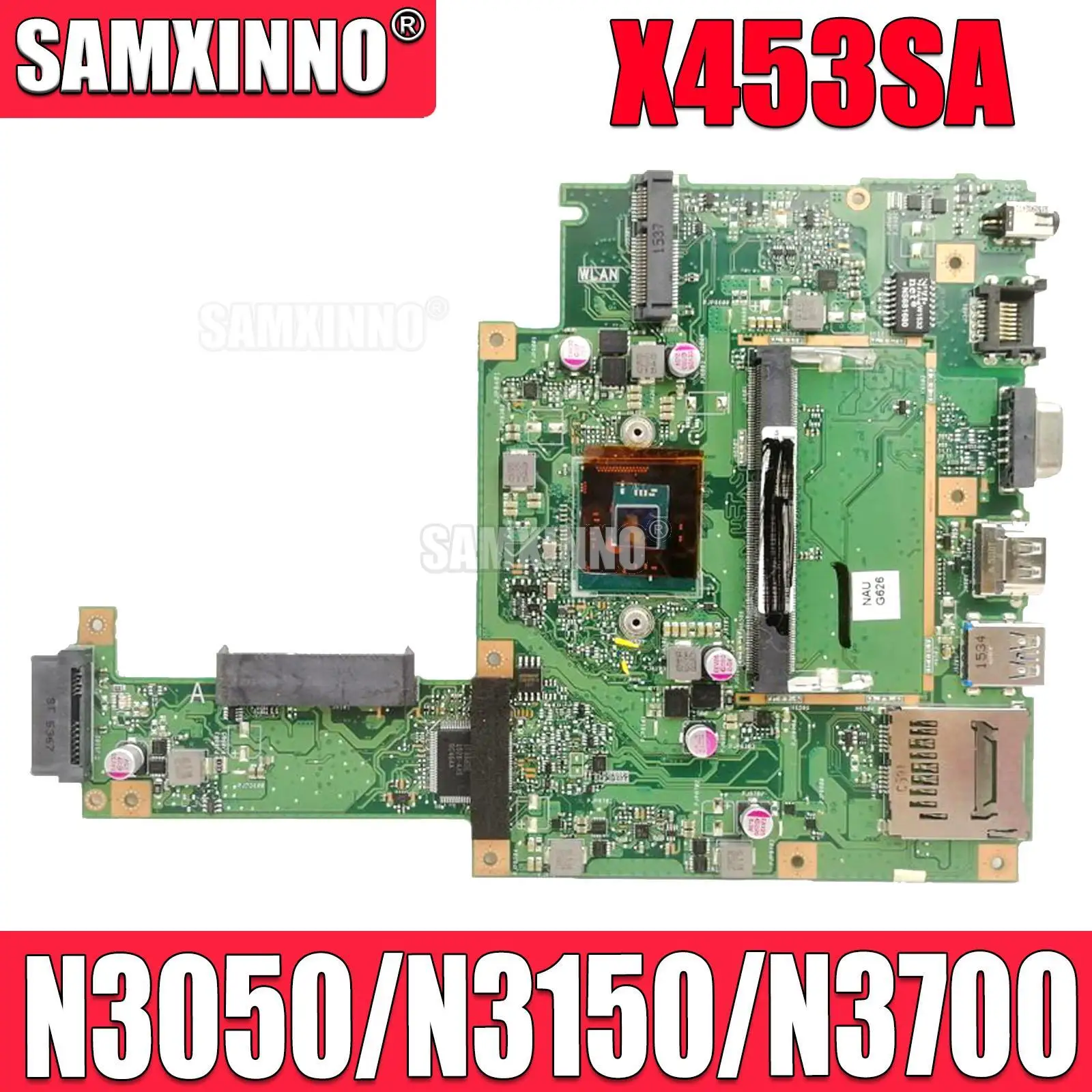 X453SA With N3050/N3150/N3700 CPU Mainboard For Asus X453SA X453S X453 F453S X403S X403SA Laptop Motherboard 100% Tested OK Used
X453SA With N3050/N3150/N3700 CPU Mainboard For Asus X453SA X453S X453 F453S X403S X403SA Laptop Motherboard 100% Tested OK Used