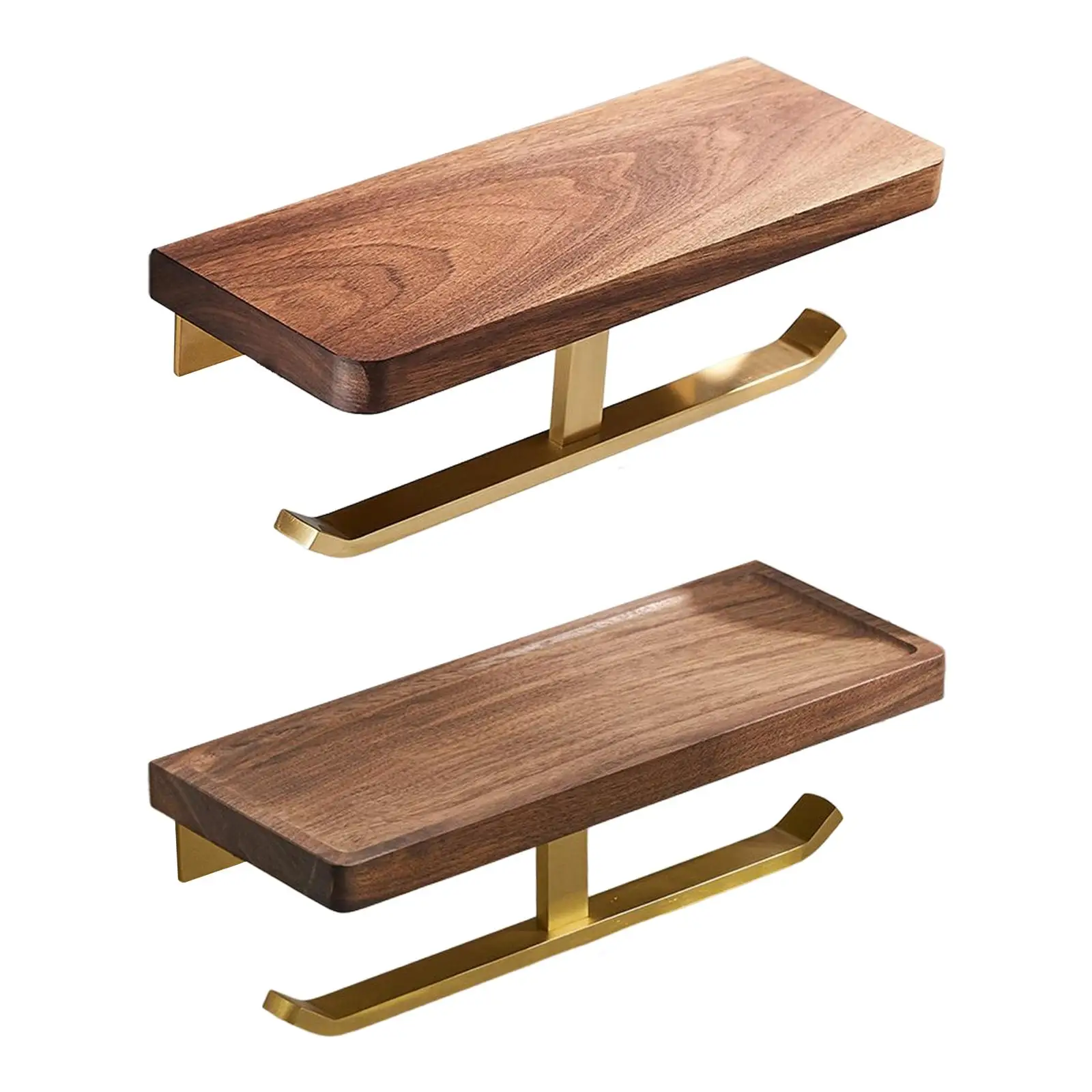 Walnut Wood Holder with Shelf Wall Mount Bathroom Decor Rust Proof Bathroom Accessories Storage Shelf Roll Holder
Walnut Wood Holder with Shelf Wall Mount Bathroom Decor Rust Proof Bathroom Accessories Storage Shelf Roll Holder