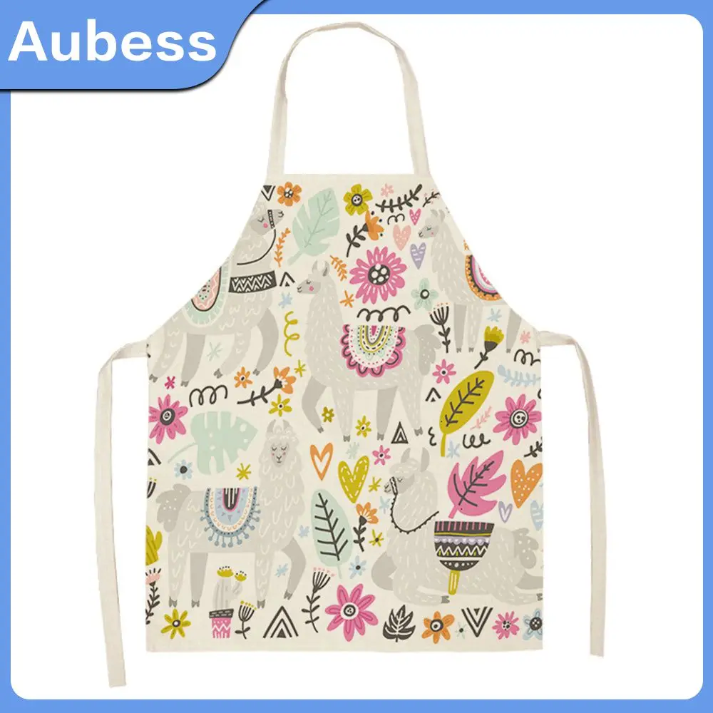 Cartoon Printed Household Cooking Baking Apron Anti-stain Apron Hanging Neck Design Working Apron Kitchen Household Household 
Cartoon Printed Household Cooking Baking Apron Anti-stain Apron Hanging Neck Design Working Apron Kitchen Household Household