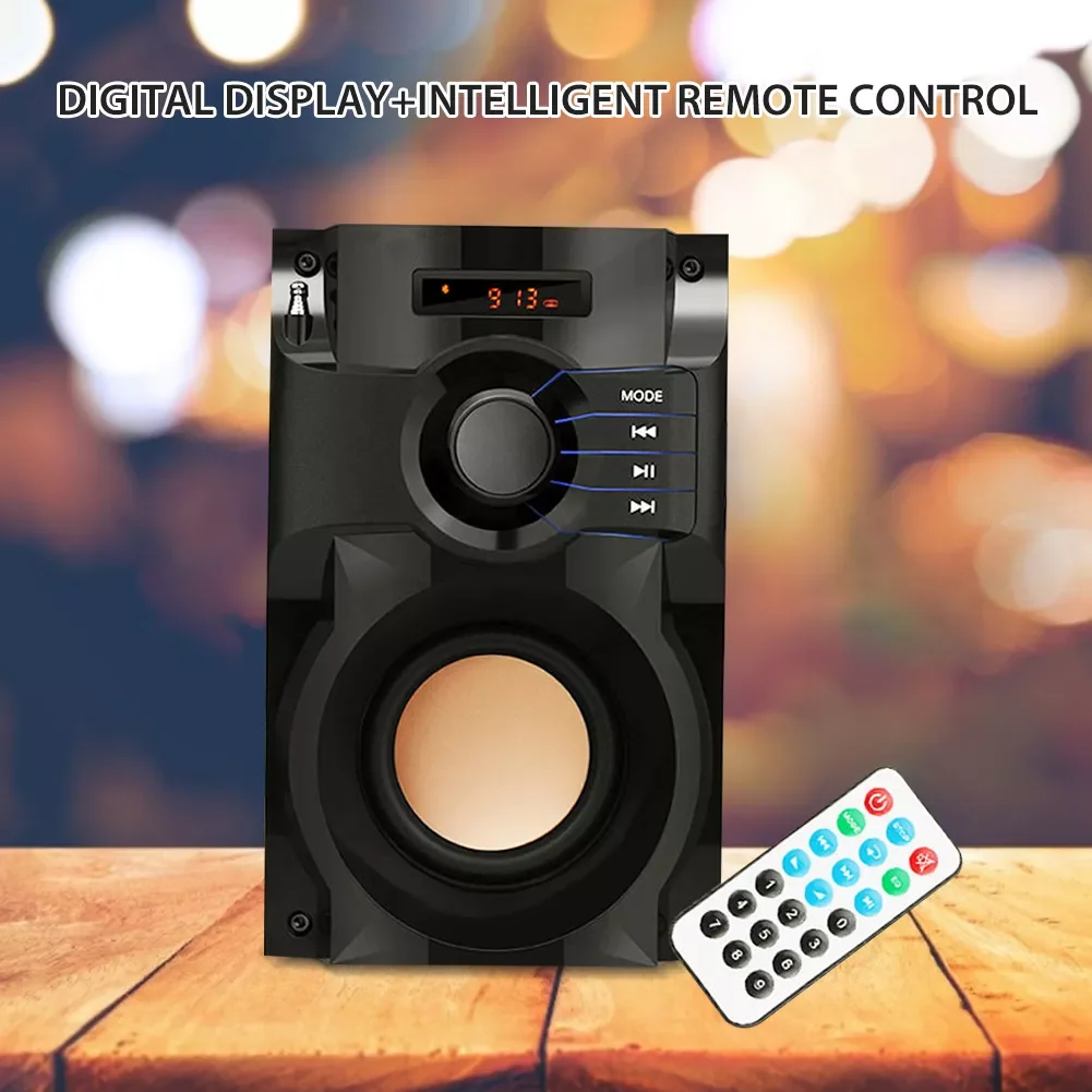 Bluetooth Speaker Portable Subwoofer Bass Speaker With Remote Control Outdoor Indoor Party Speakers Support FM Radio TF Card
Bluetooth Speaker Portable Subwoofer Bass Speaker With Remote Control Outdoor Indoor Party Speakers Support FM Radio TF Card