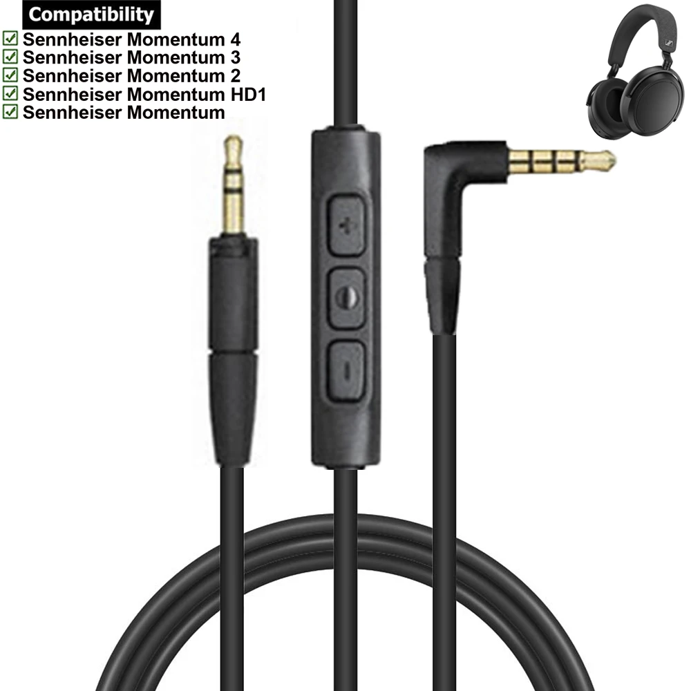 OFC Replacement Aux 3.5mm PVC Cable Extension Cord For Sennheiser Momentum 4 3 2 1 4.0 3.0 2.0 1.0 HD1 Over On Ear Headphones
OFC Replacement Aux 3.5mm PVC Cable Extension Cord For Sennheiser Momentum 4 3 2 1 4.0 3.0 2.0 1.0 HD1 Over On Ear Headphones