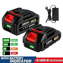 for 18V Makita 22500/15000/7500mAh Li-ion Battery with Charger 128VF 388VF 928VF Lithium Ion Battery ReplacementPower Kit