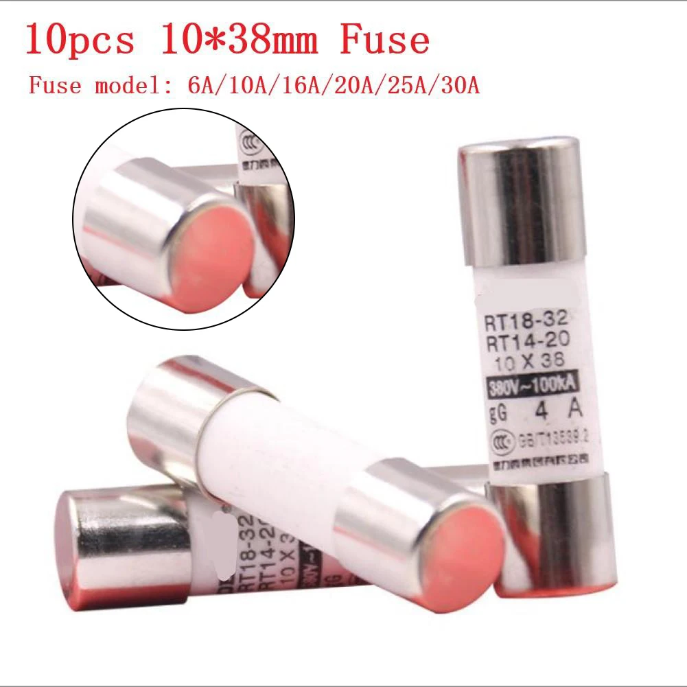 10pcs 6A-32A Plug-in Fuse For Terminal Power Distribution RT18-32 Barrel Fuse 380V Rated Voltage Household Ceramic Fuse
10pcs 6A-32A Plug-in Fuse For Terminal Power Distribution RT18-32 Barrel Fuse 380V Rated Voltage Household Ceramic Fuse
