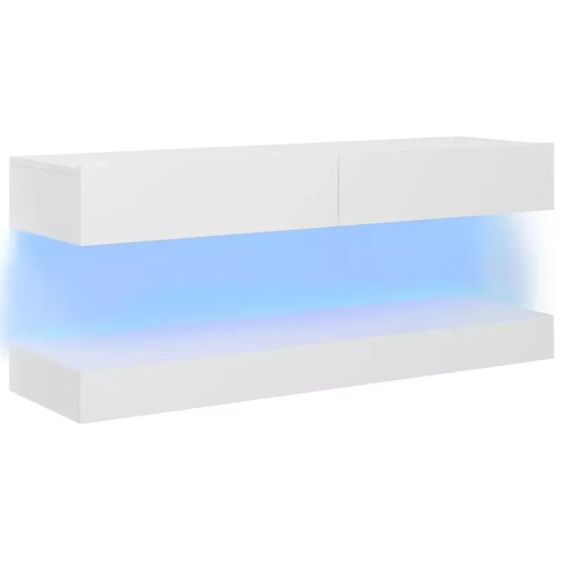 120x35cm TV cabinet with bright white/black/ RGB LED lights with upper drawer shelf and a lower base
120x35cm TV cabinet with bright white/black/ RGB LED lights with upper drawer shelf and a lower base