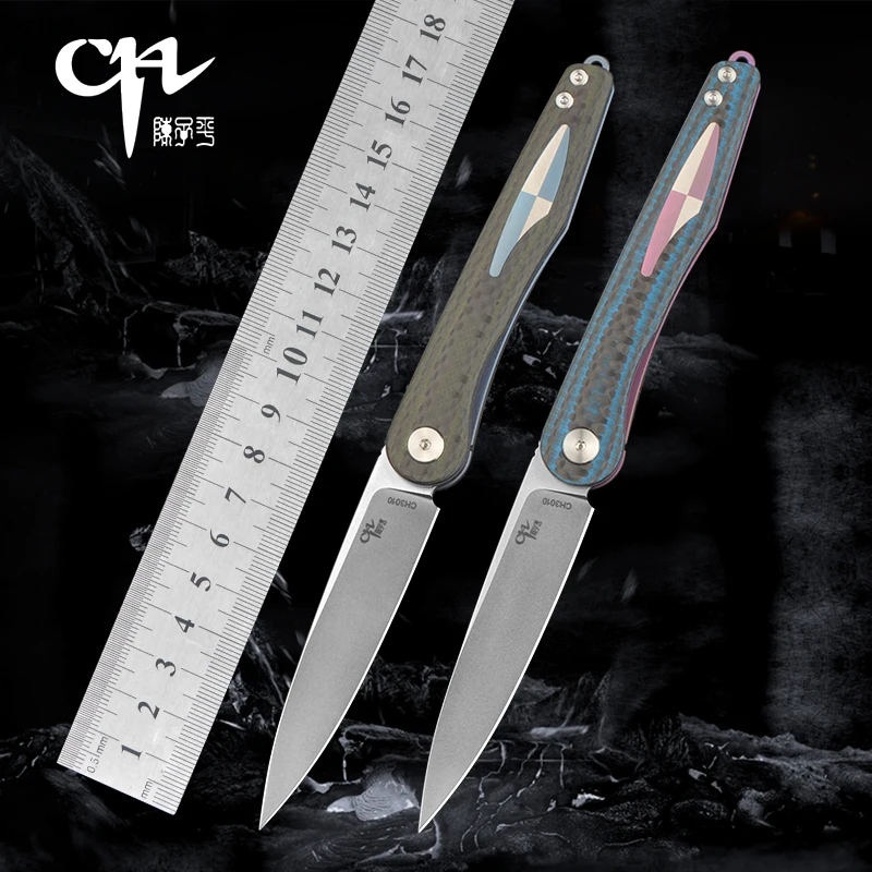 CH Mini Folding Knife 3010 154CM Steels With Carbon Fiber G10 And Titanium Alloy Pocket Clip Outdoor EDC Equipment Paring Knife
CH Mini Folding Knife 3010 154CM Steels With Carbon Fiber G10 And Titanium Alloy Pocket Clip Outdoor EDC Equipment Paring Knife