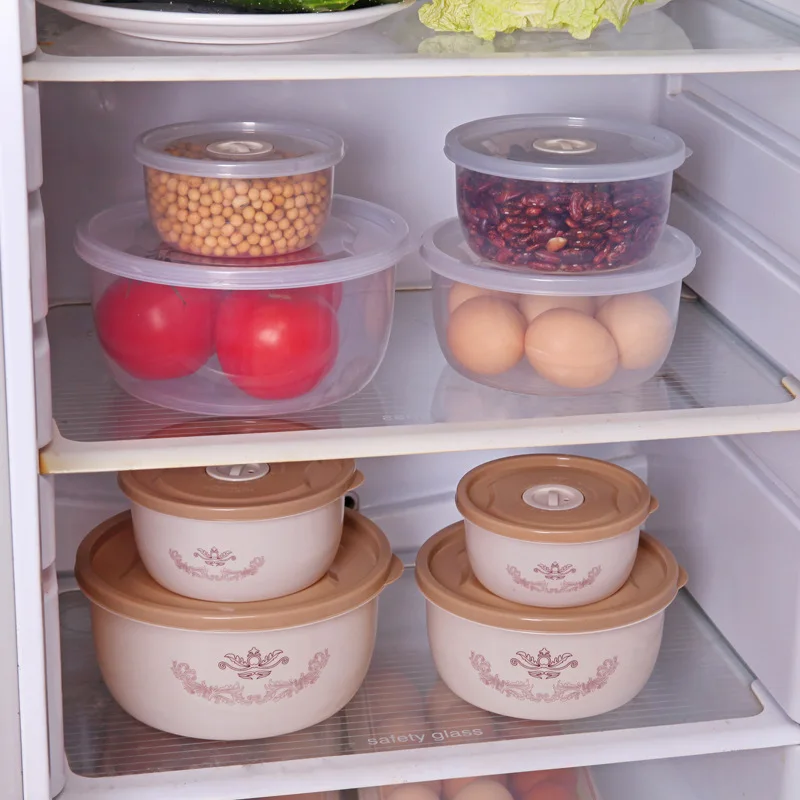 Household Sealed Fresh-keeping Box Plastic Round Four-piece Set Food Storage Box Instant Noodle Bowl Lunch Box Can Be Microwaved
Household Sealed Fresh-keeping Box Plastic Round Four-piece Set Food Storage Box Instant Noodle Bowl Lunch Box Can Be Microwaved