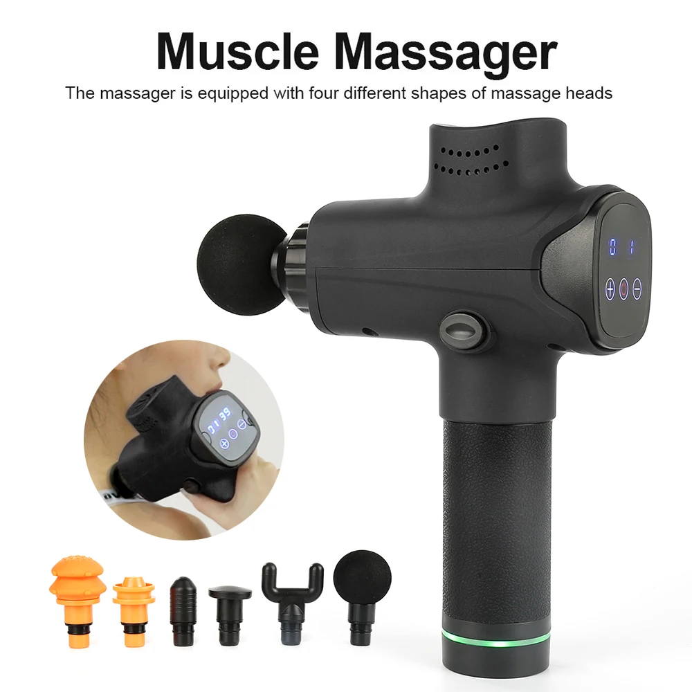 Lcd Household Percussion Massagers Portable Fascial Massage Gun Touch Screen Fascia Gun Muscle Relaxation Electric Massage Gun
Lcd Household Percussion Massagers Portable Fascial Massage Gun Touch Screen Fascia Gun Muscle Relaxation Electric Massage Gun