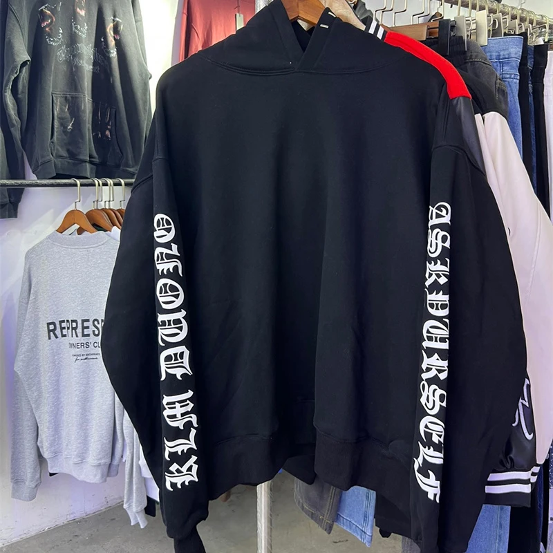 ASKYURSELF Hoodie Double Arm Sanskrit Letter Print Loose Fashion High Street Men's And Women's Hoodies
ASKYURSELF Hoodie Double Arm Sanskrit Letter Print Loose Fashion High Street Men's And Women's Hoodies