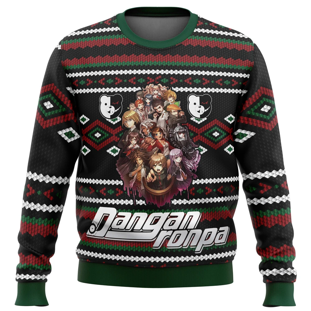 Danganronpa Monokuma Despair Ugly Christmas Sweater Christmas Sweater gift Santa Claus pullover men 3D Sweatshirt and top autumn
Danganronpa Monokuma Despair Ugly Christmas Sweater Christmas Sweater gift Santa Claus pullover men 3D Sweatshirt and top autumn