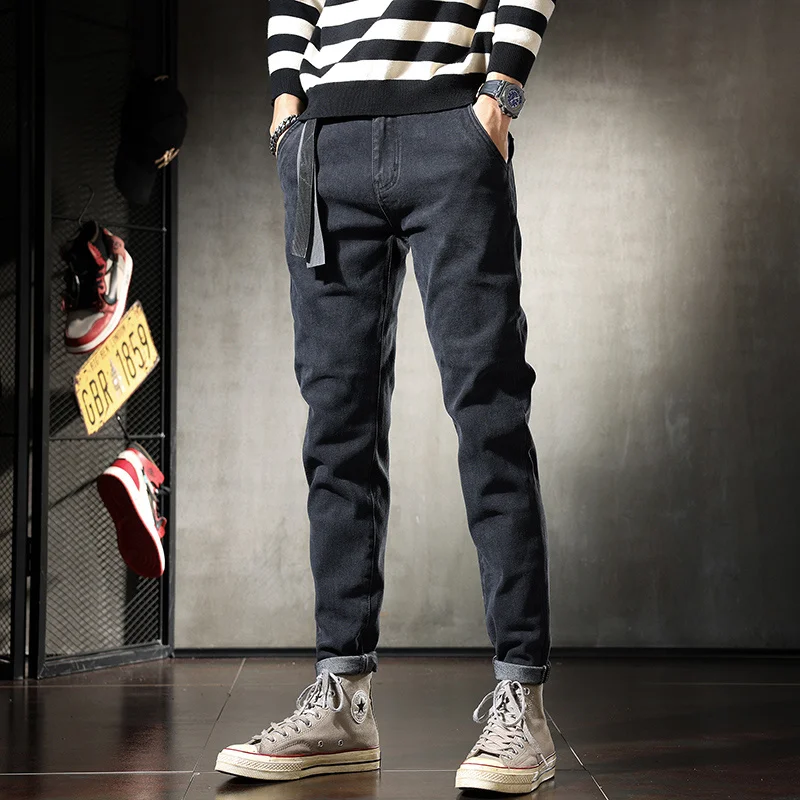 Winter Black Autumn Gray Jeans Men Casual Slim Fit Pencil Pants Streetwear Fashion Denim Trousers CP2091
Winter Black Autumn Gray Jeans Men Casual Slim Fit Pencil Pants Streetwear Fashion Denim Trousers CP2091
