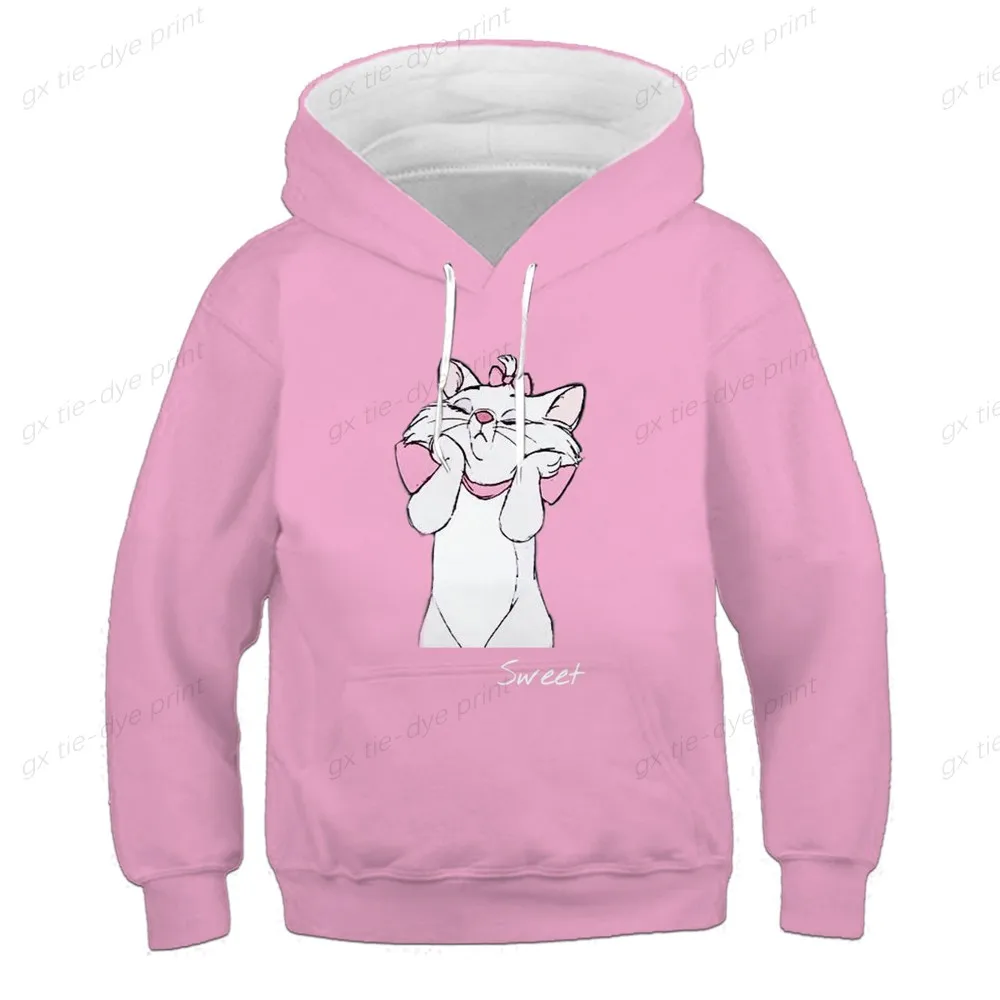 Disney pet Mary cat Hoodies Print Girls Sweatshirts Clothes Long Sleeve Spring Autumn Disney Series Hooded Tops Clothing 1-14 Y
Disney pet Mary cat Hoodies Print Girls Sweatshirts Clothes Long Sleeve Spring Autumn Disney Series Hooded Tops Clothing 1-14 Y