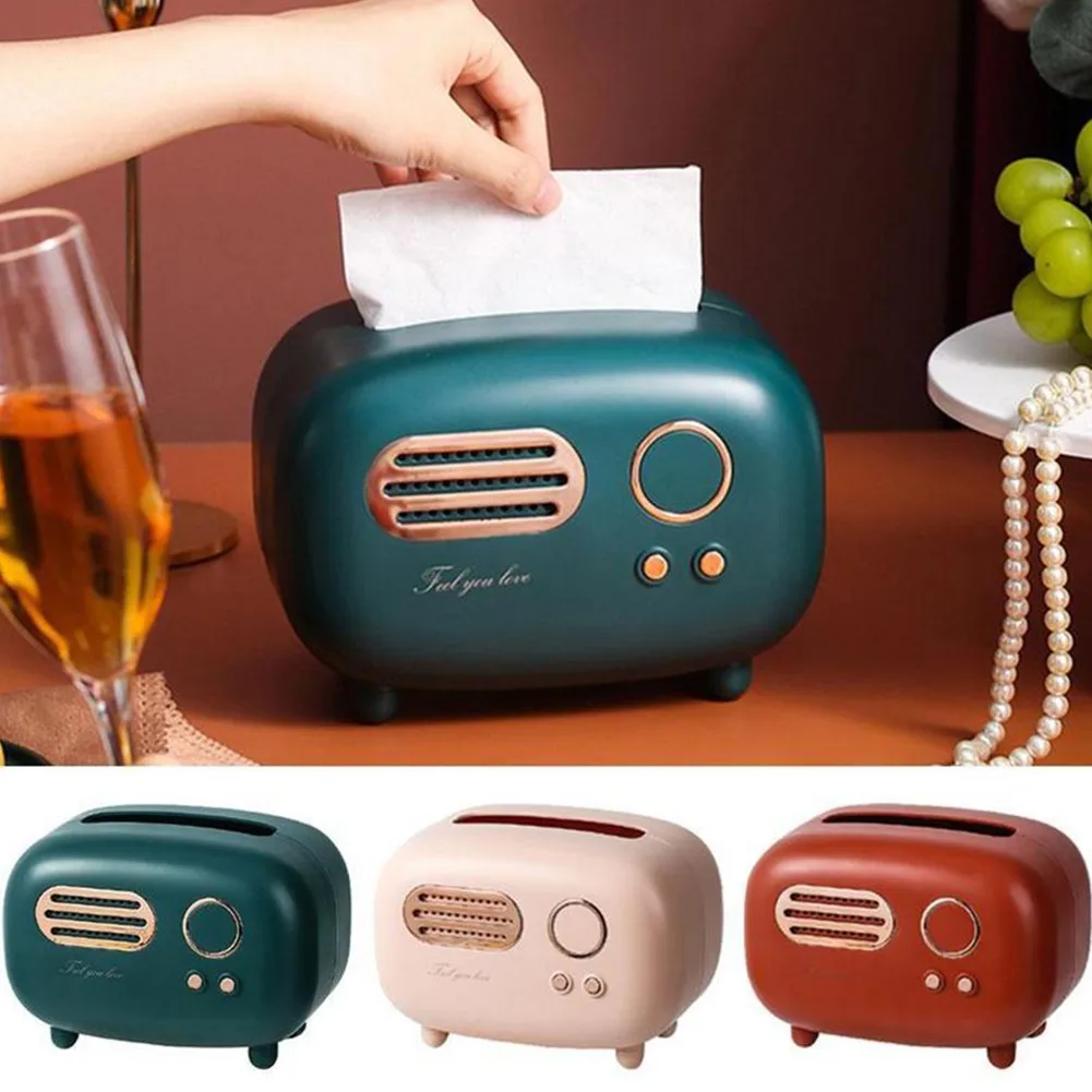 Household Retro Radio Model Tissue Box Desktop Paper Holder Vintage Napkin Box Storage Box Wet Tissue Creative Decoration Box
Household Retro Radio Model Tissue Box Desktop Paper Holder Vintage Napkin Box Storage Box Wet Tissue Creative Decoration Box