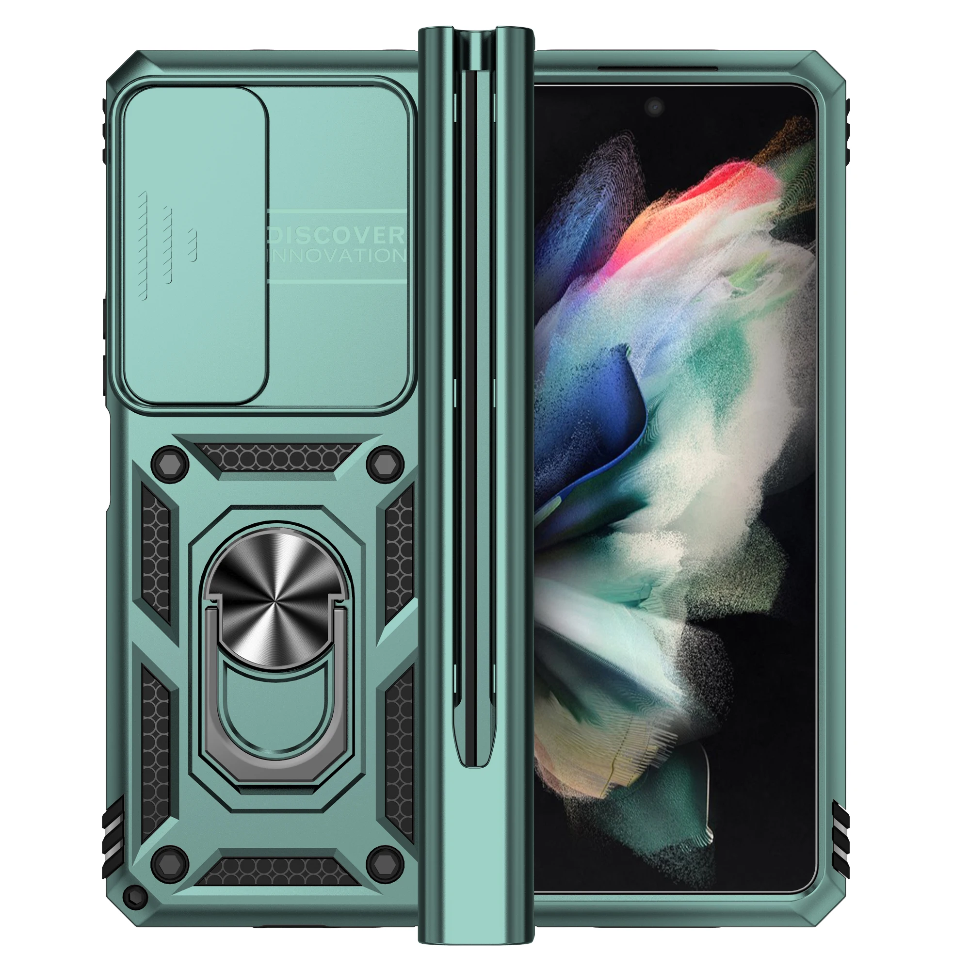 Non-Slip Camera Protective Phone Case for Samsung Galaxy Z Fold 4 5G Fold4 Zfold4 Anti-Drop Kickstand Coque Cases
Non-Slip Camera Protective Phone Case for Samsung Galaxy Z Fold 4 5G Fold4 Zfold4 Anti-Drop Kickstand Coque Cases