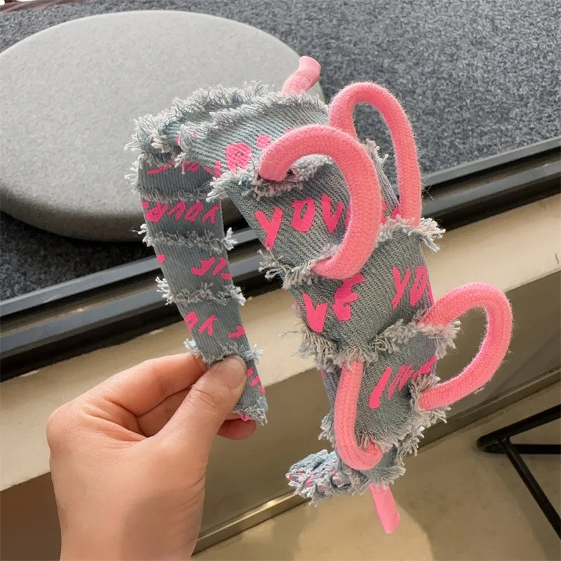 Letter Denim Knot Hairbands For Women Korea Headband For Girls Hair Accessories Hair Band Floar Crown Headbands Head Wrap 
Letter Denim Knot Hairbands For Women Korea Headband For Girls Hair Accessories Hair Band Floar Crown Headbands Head Wrap