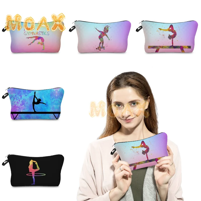 Rhythmic Gymnastics Print Cosmetic Bag Fashion Female Makeup Bags Canvas Zipper Clutches Travel Organizer Storage Bag Girls Gift
Rhythmic Gymnastics Print Cosmetic Bag Fashion Female Makeup Bags Canvas Zipper Clutches Travel Organizer Storage Bag Girls Gift
