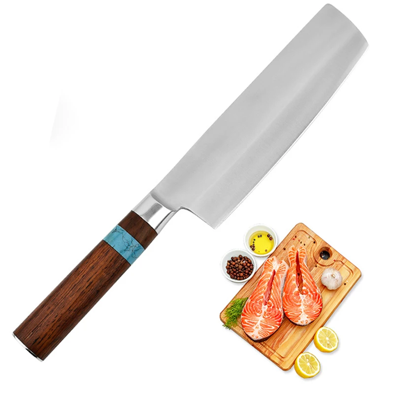 7 Inch Nakiri Knife 9Cr18CoMoV Stainless Steel Sharp Slicing Cleaver Kitchen Knives For Cutting Vegetables Meat Cooking Tools
7 Inch Nakiri Knife 9Cr18CoMoV Stainless Steel Sharp Slicing Cleaver Kitchen Knives For Cutting Vegetables Meat Cooking Tools