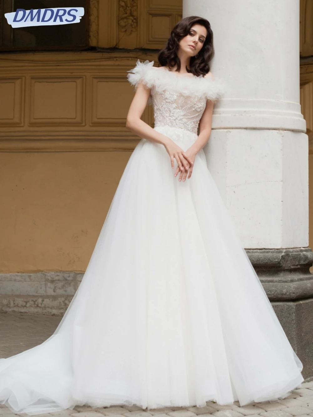 Graceful Off The Shoulder Bride Robe Sparkly Sequins Bridal Gown Elegant Pearls A-line Long Wedding Dress Robe De Mariée
Graceful Off The Shoulder Bride Robe Sparkly Sequins Bridal Gown Elegant Pearls A-line Long Wedding Dress Robe De Mariée