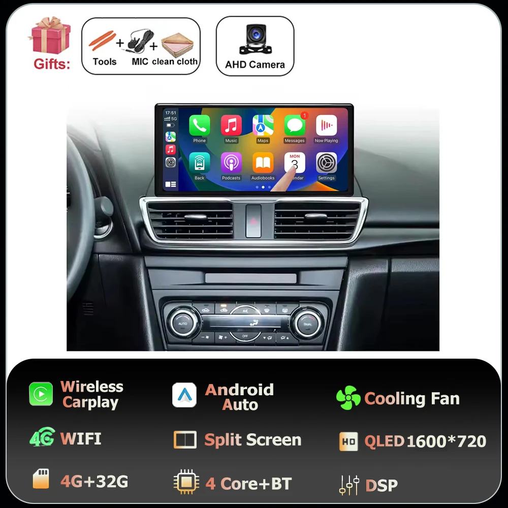 10,33-дюймовый Android 16 Auto для Mazda 3 Axela BM 2013-2017 Автомобильный радиоприемник Мультимедийный видеоплеер Инструменты для GPS-навигации WIFI Carplay
10,33-дюймовый Android 16 Auto для Mazda 3 Axela BM 2013-2017 Автомобильный радиоприемник Мультимедийный видеоплеер Инструменты для GPS-навигации WIFI Carplay