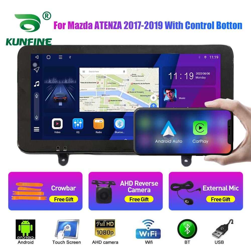 Автомобильный радиоприемник 10,33 дюйма для Mazda ATENZA 2017-2019 2Din Android Восьмиядерный автомобильный стерео DVD GPS-навигатор плеер QLED экран Carplay
Автомобильный радиоприемник 10,33 дюйма для Mazda ATENZA 2017-2019 2Din Android Восьмиядерный автомобильный стерео DVD GPS-навигатор плеер QLED экран Carplay