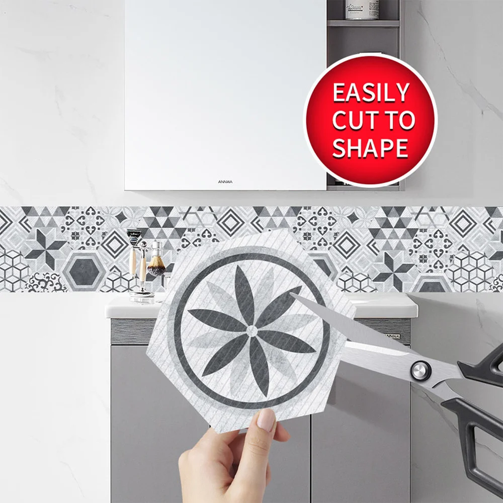 10x Industrial Style Nordic Hexagonal Tile Stickers Household Self-adhesive Non-slip Floor Stickers Bathroom Kitchen Decoration
10x Industrial Style Nordic Hexagonal Tile Stickers Household Self-adhesive Non-slip Floor Stickers Bathroom Kitchen Decoration