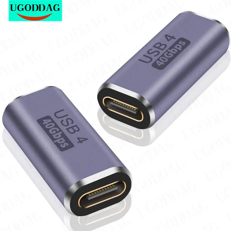 Переходник USB C «гнездо-гнездо», 40 Гбит/с, 3,2 OTG адаптер, удлинитель 8K видео 100 Вт, быстрая зарядка для кабеля USB4 Thunderbolt 4
Переходник USB C «гнездо-гнездо», 40 Гбит/с, 3,2 OTG адаптер, удлинитель 8K видео 100 Вт, быстрая зарядка для кабеля USB4 Thunderbolt 4