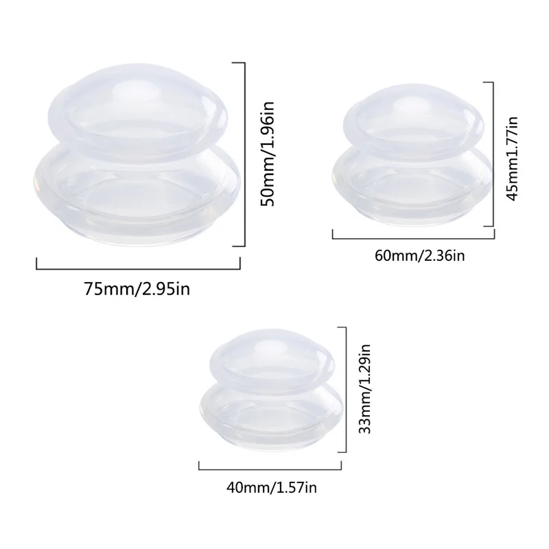 1 шт. силиконовые вакуумные чашки для массажа | Красота и здоровье