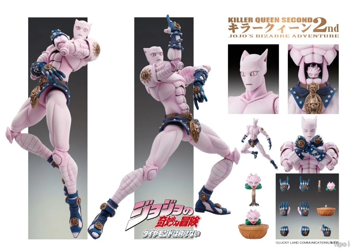 JoJo's Bizarre Adventure Killer Queen joint Movable Anime Action Figure Model Collection Cartoon Figurine Toys For Friend gifts
JoJo's Bizarre Adventure Killer Queen joint Movable Anime Action Figure Model Collection Cartoon Figurine Toys For Friend gifts