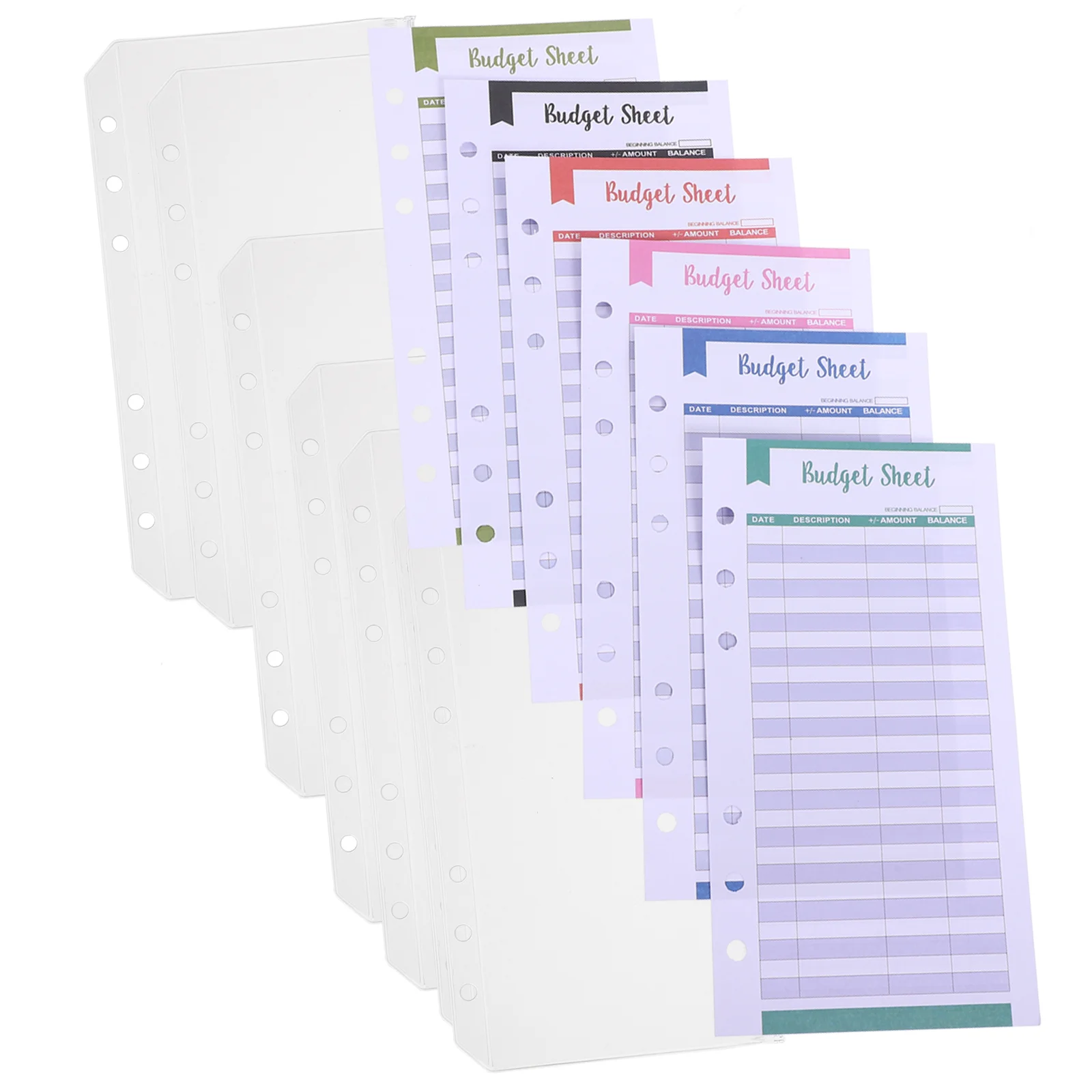 24 Pcs Budget Card Zipper Loose Leaf Sheets Envelopes Envelopes For Money Bags 6 Rings A6 Pockets Inserts Clear Folders Hole
24 Pcs Budget Card Zipper Loose Leaf Sheets Envelopes Envelopes For Money Bags 6 Rings A6 Pockets Inserts Clear Folders Hole