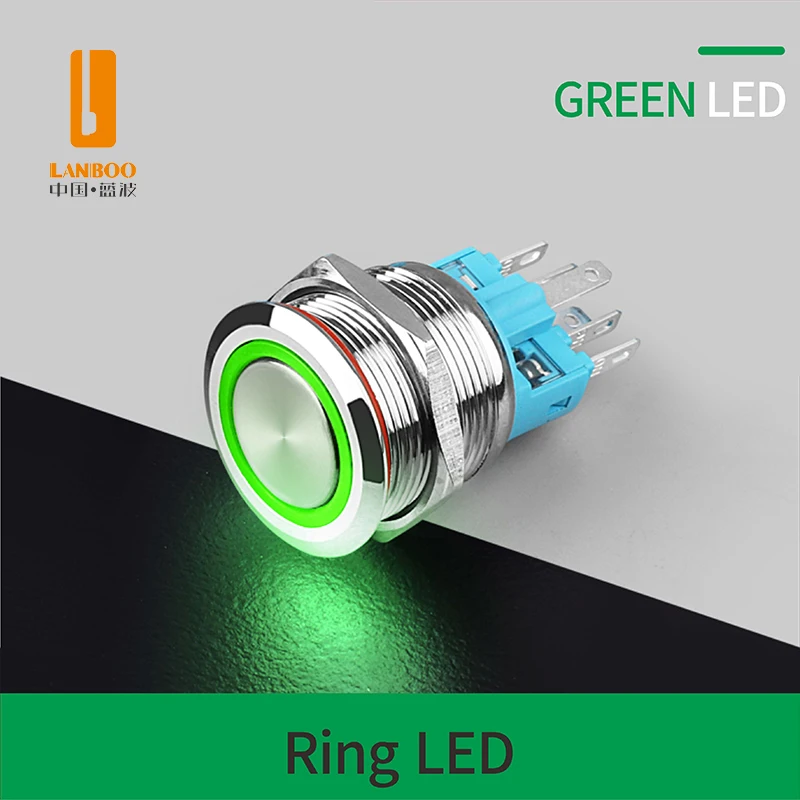 Металлический кнопочный переключатель LANBOO 22 мм
Металлический кнопочный переключатель LANBOO 22 мм