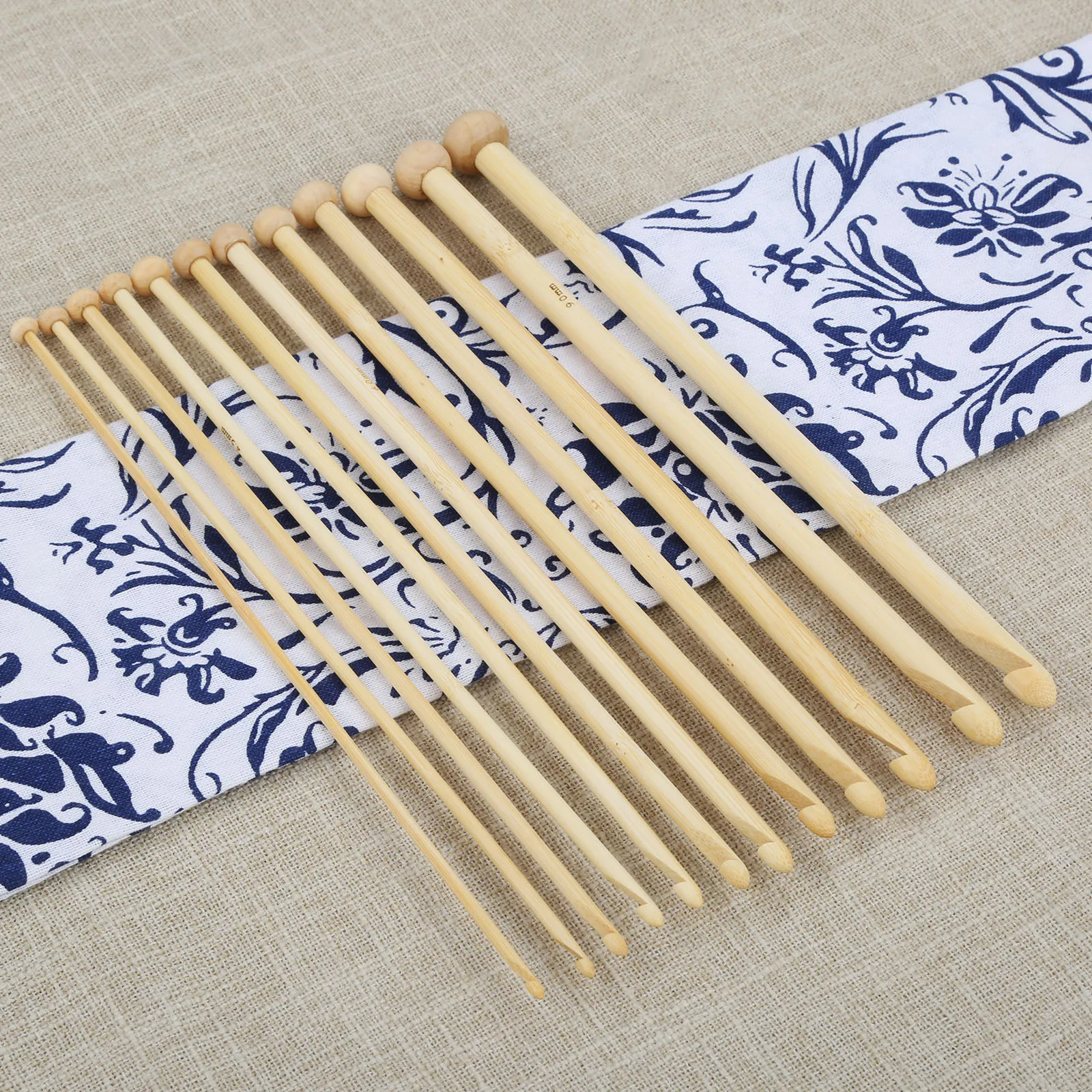 12Pcs/Set 25cm 3-10mm Bamboo Beaded Crochet Smooth Crochet Knitting Needles For Hand Sewing DIY Sewing Tools Durable Tools
12Pcs/Set 25cm 3-10mm Bamboo Beaded Crochet Smooth Crochet Knitting Needles For Hand Sewing DIY Sewing Tools Durable Tools