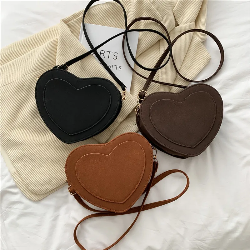 Fashion Bolsas Feminina Vintage Scrub PU Pure Color Shoulder Bag Female Love Heart Shape Crossbody Bags Casual Small Purse сумки
Fashion Bolsas Feminina Vintage Scrub PU Pure Color Shoulder Bag Female Love Heart Shape Crossbody Bags Casual Small Purse сумки